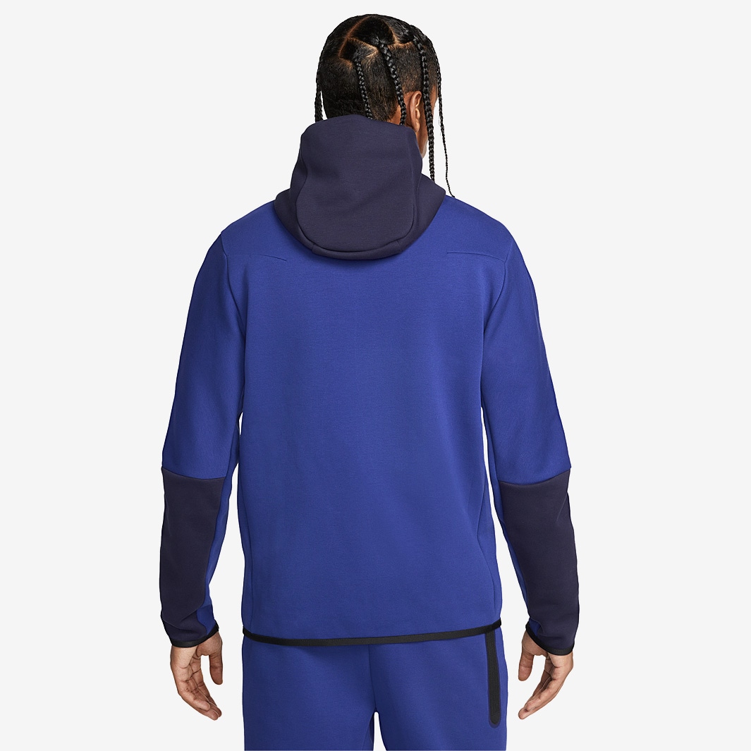 Nike Sportswear Tech Fleece Full-Zip Hoodie - Deep Royal Blue/Blackened ...
