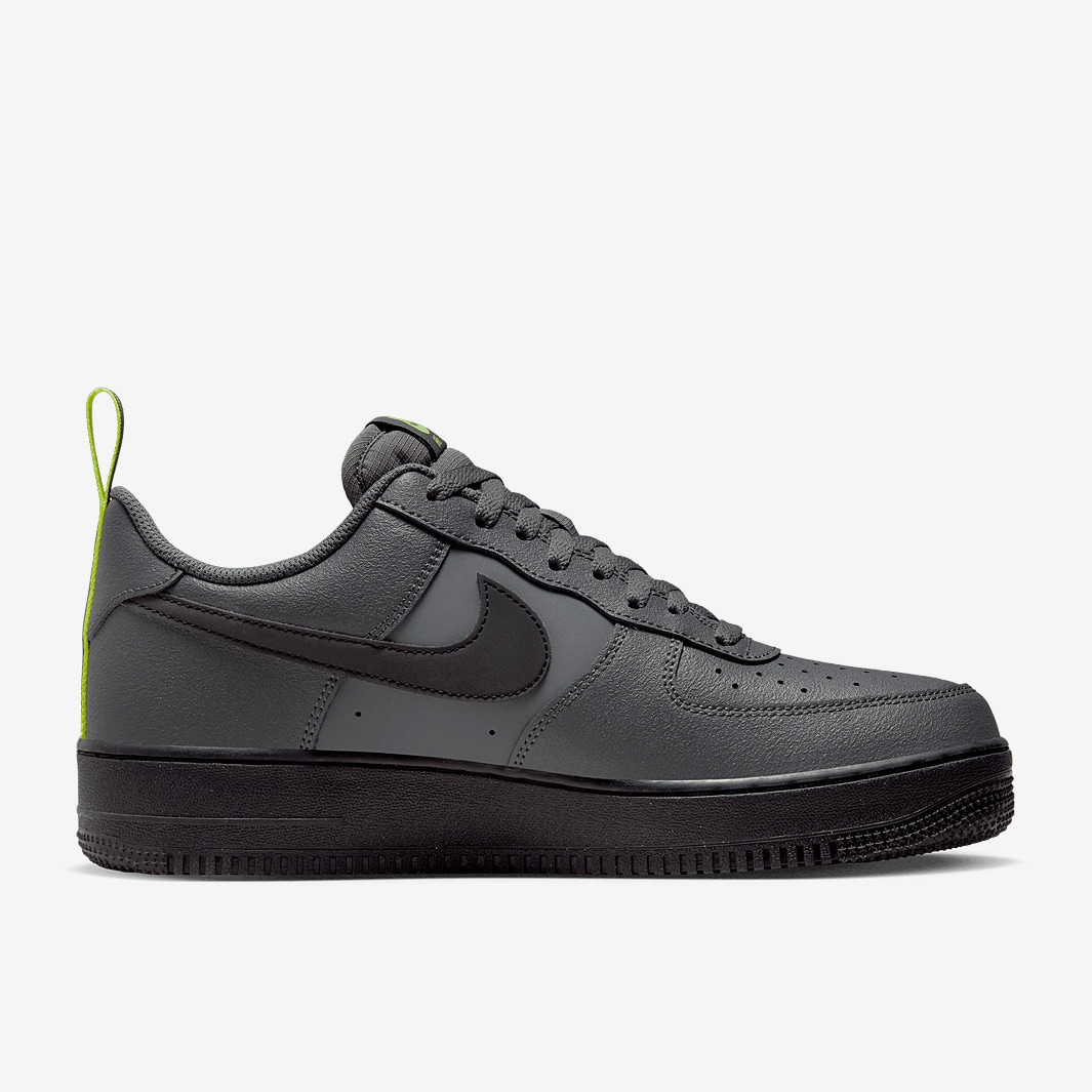 Nike Sportswear Air Force 1 07 - Iron Grey/Black/Volt - Trainers - Mens ...