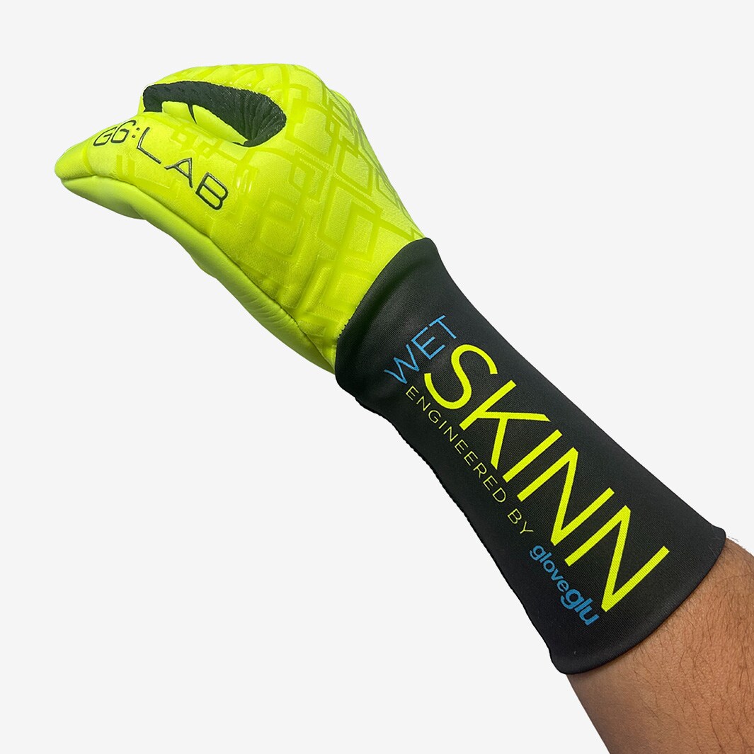 Gloveglu Kids Wet Skinn Fluo Yellow/Black Junior GK Gloves