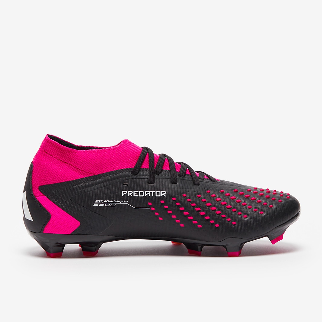 Black/White/Team Pink FG Shock Accuracy.2 - | adidas Mens Boots - Core Predator