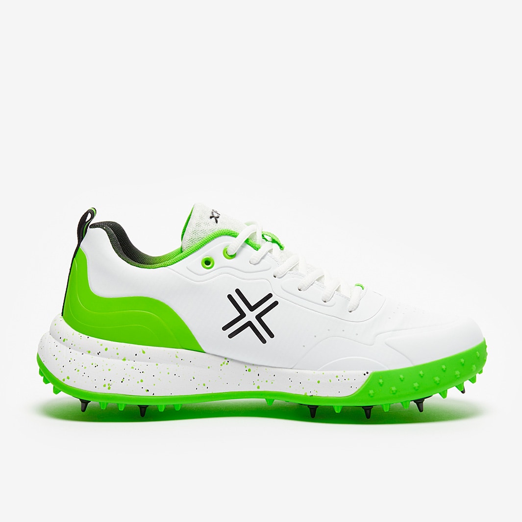 Payntr XPFAR Cricket Spikes Green Mens Shoes ProDirect Soccer