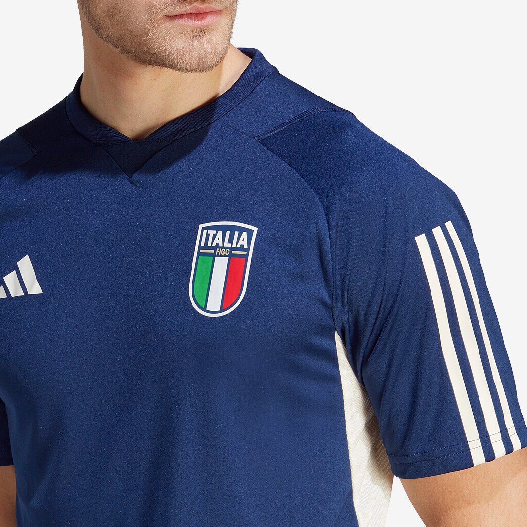 Maglia adidas Italia 2023 Training - Blu Scuro - Abbigliamento Ufficiale  Uomo