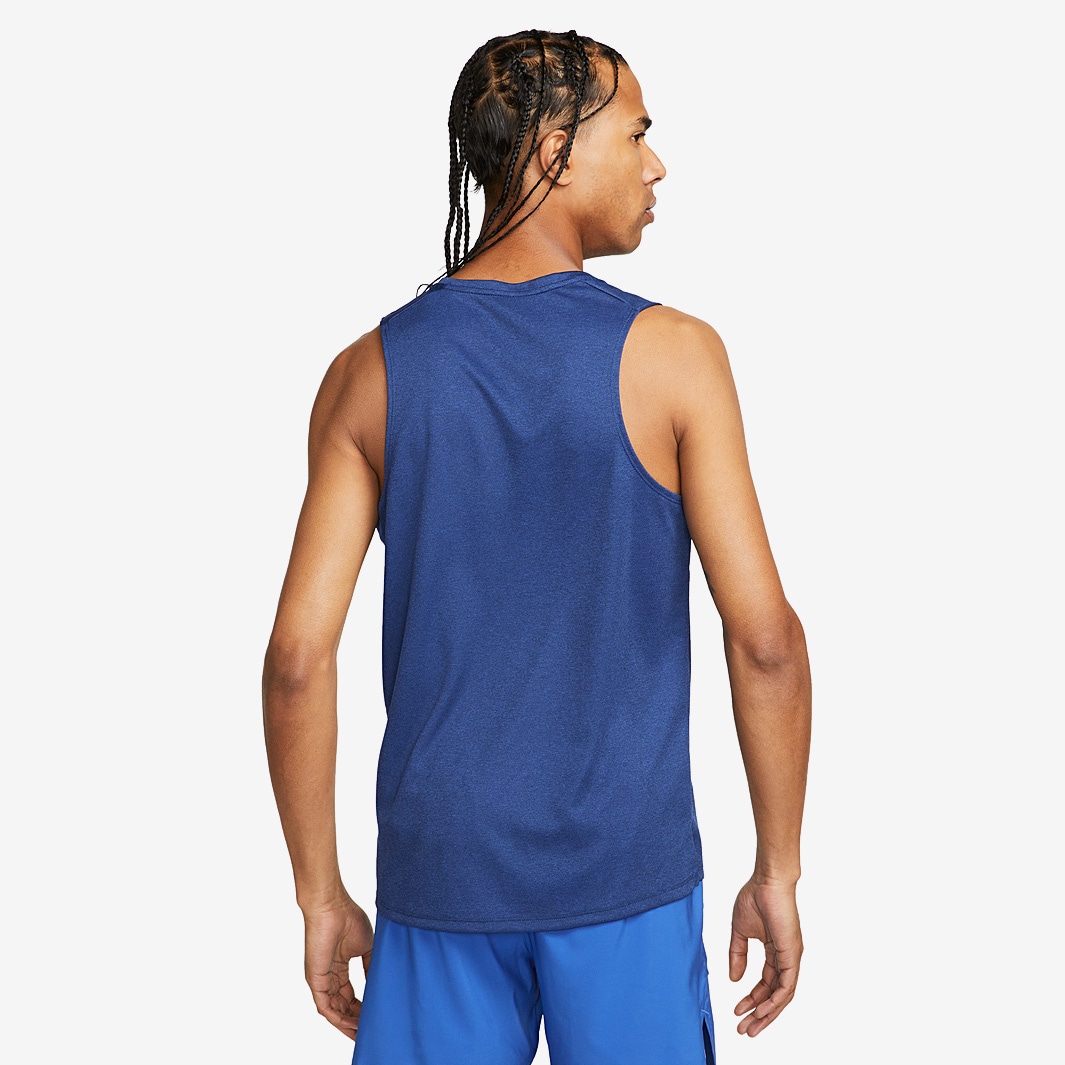 Nike Dri-FIT Miler Tank - Midnight Navy/Game Royal