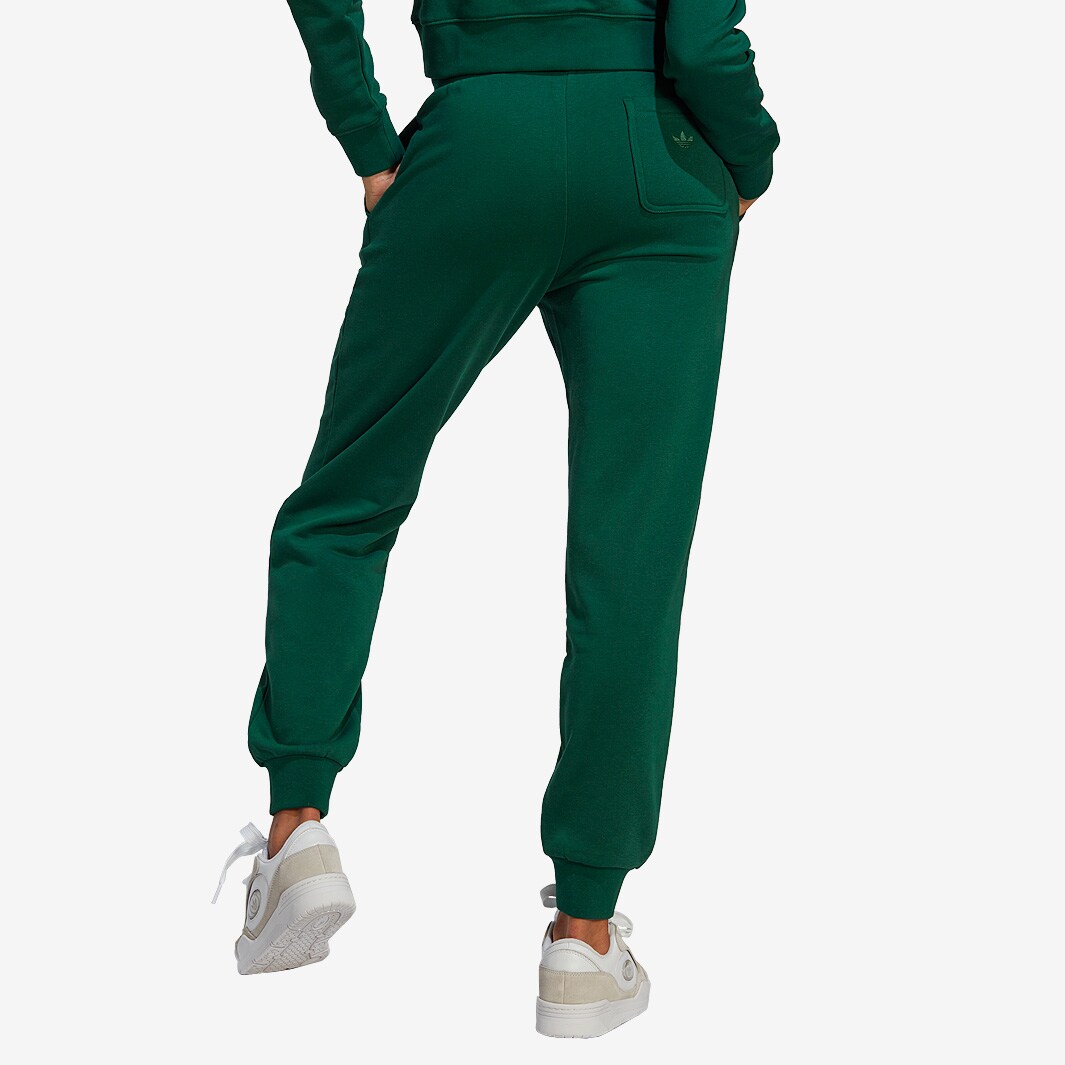 adidas Originals Womens 3-Stripes Leg Joggers Dark Green-Bottoms