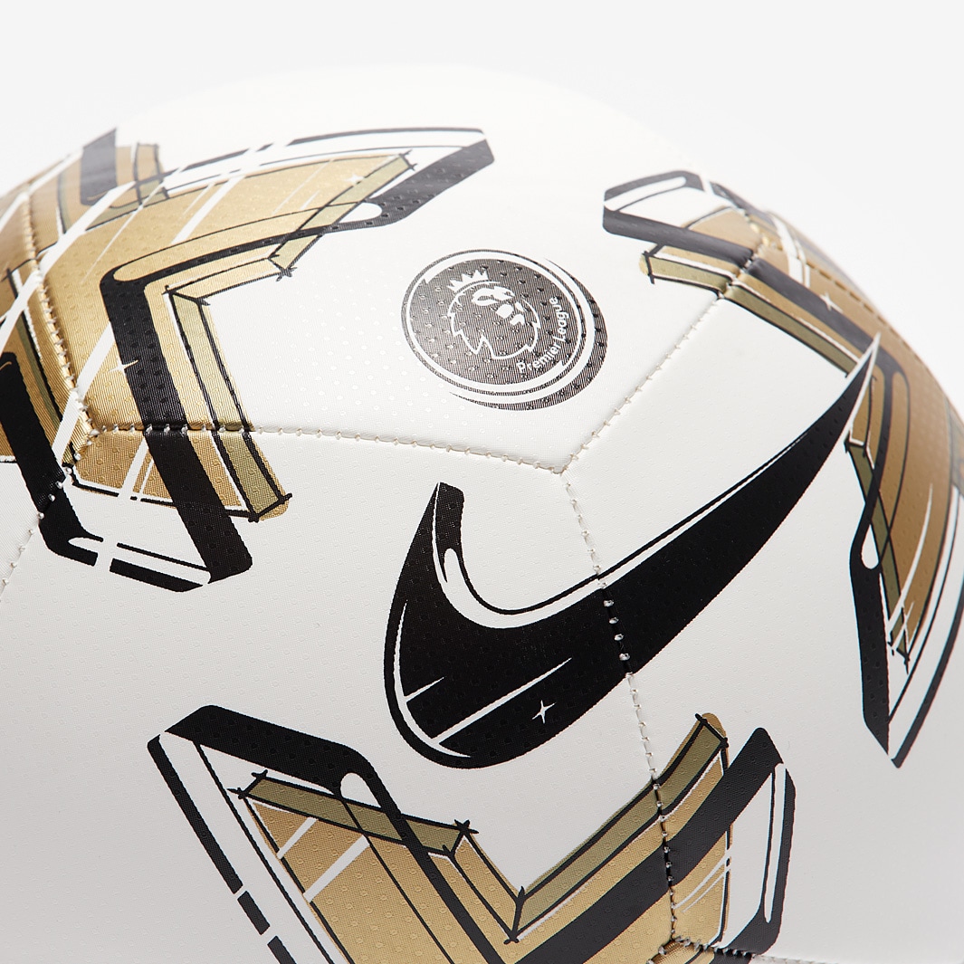 Nike Premier League Pitch Ball White/Gold/Black Footballs Pro