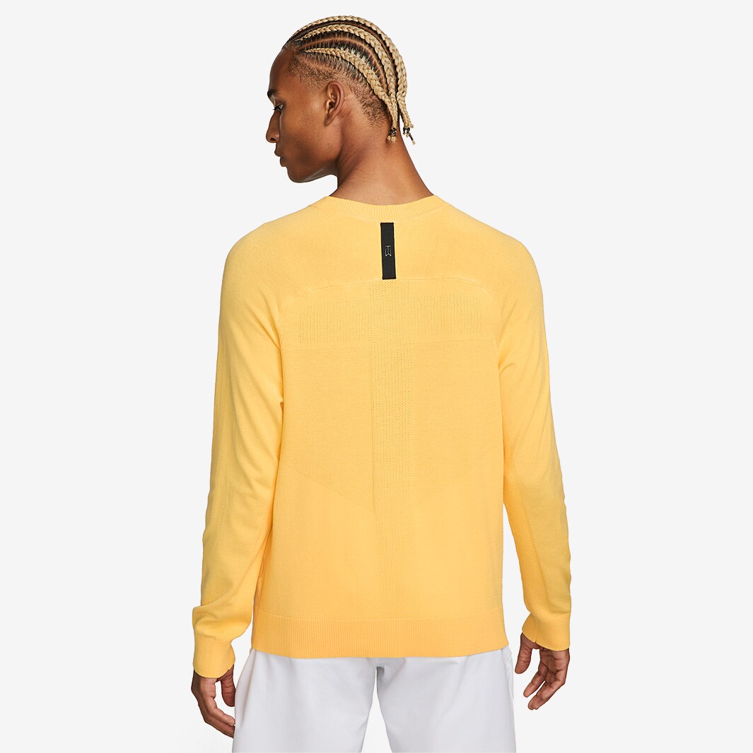 Nike Tiger Woods Knit Golf Sweater - Topaz Gold/Black - Mens