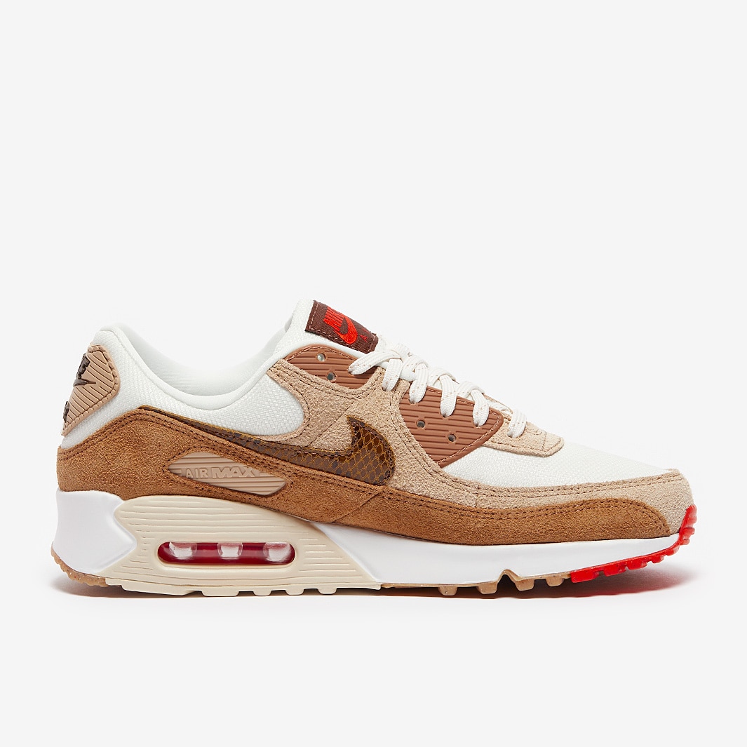 Nike Sportswear Womens Air Max 90 AMD - Pale Ivory/Picante Red/Summit ...