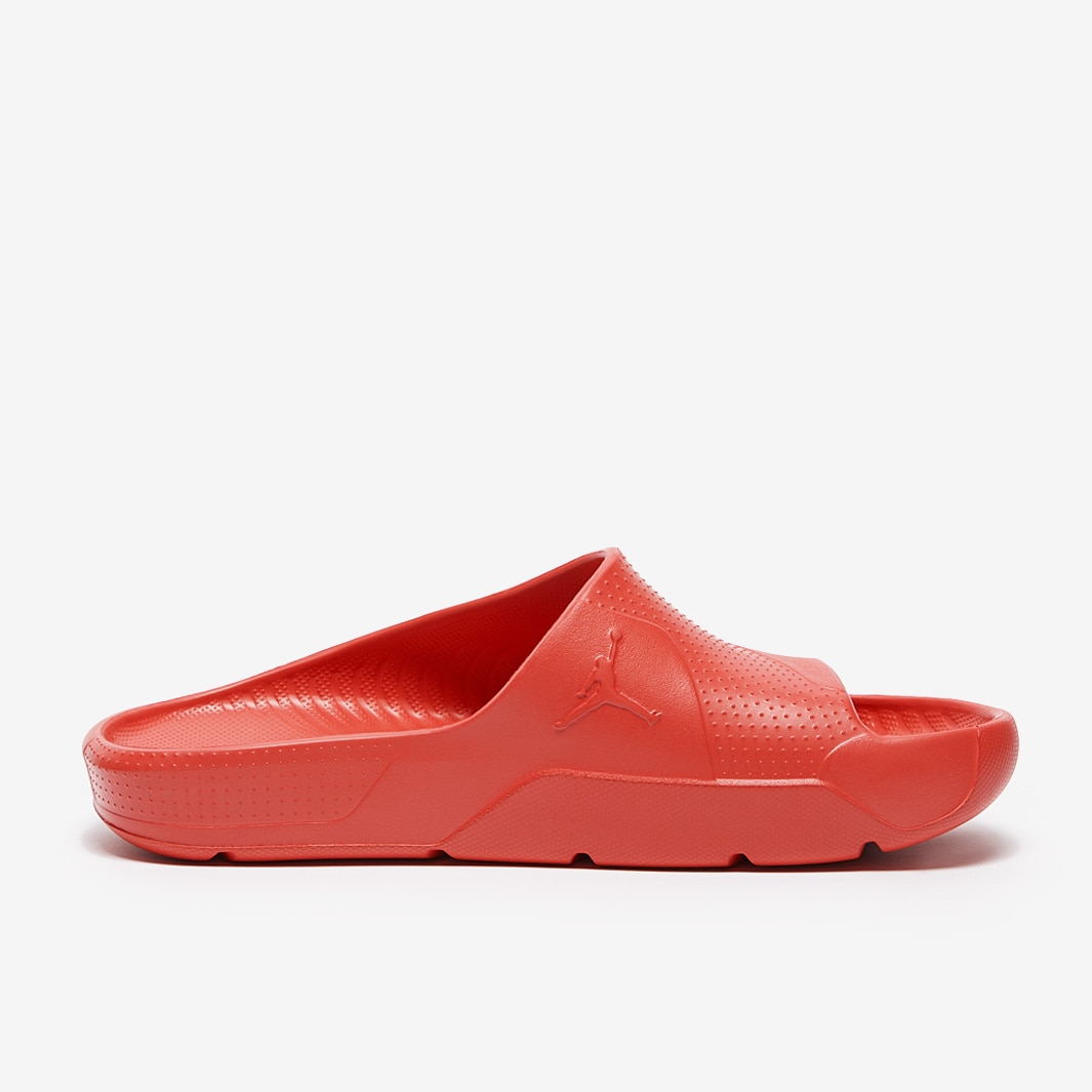 red jordan slides