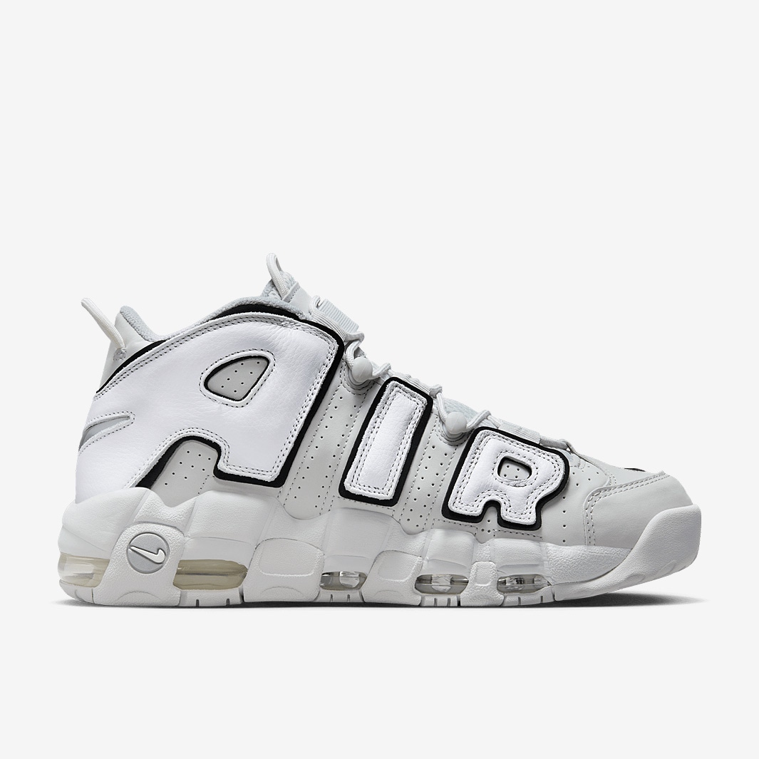 Nike air uptempo bianche clearance e argento