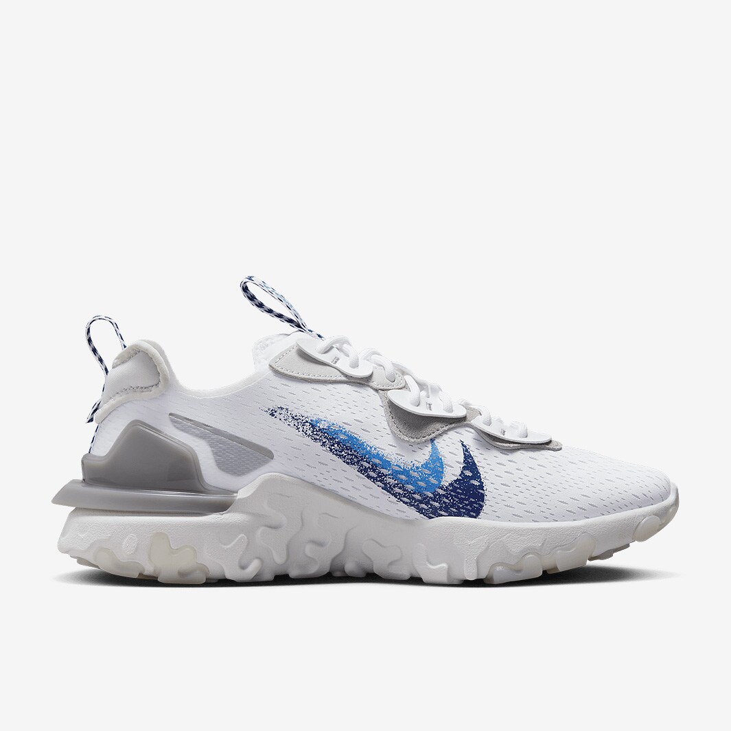 nike react vision white red blue