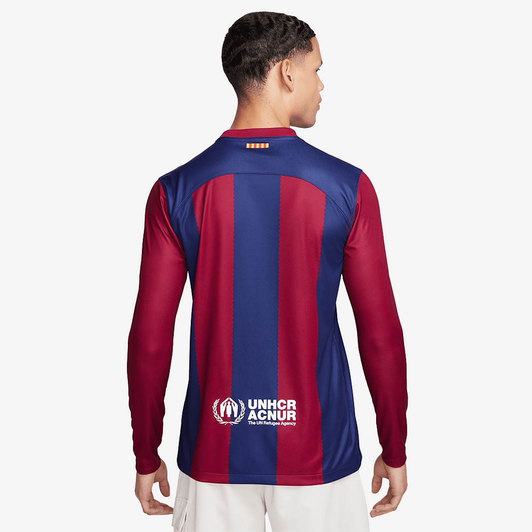 Nike FC Barcelona Dri-Fit Mens M Jersey Red Blue Stripes