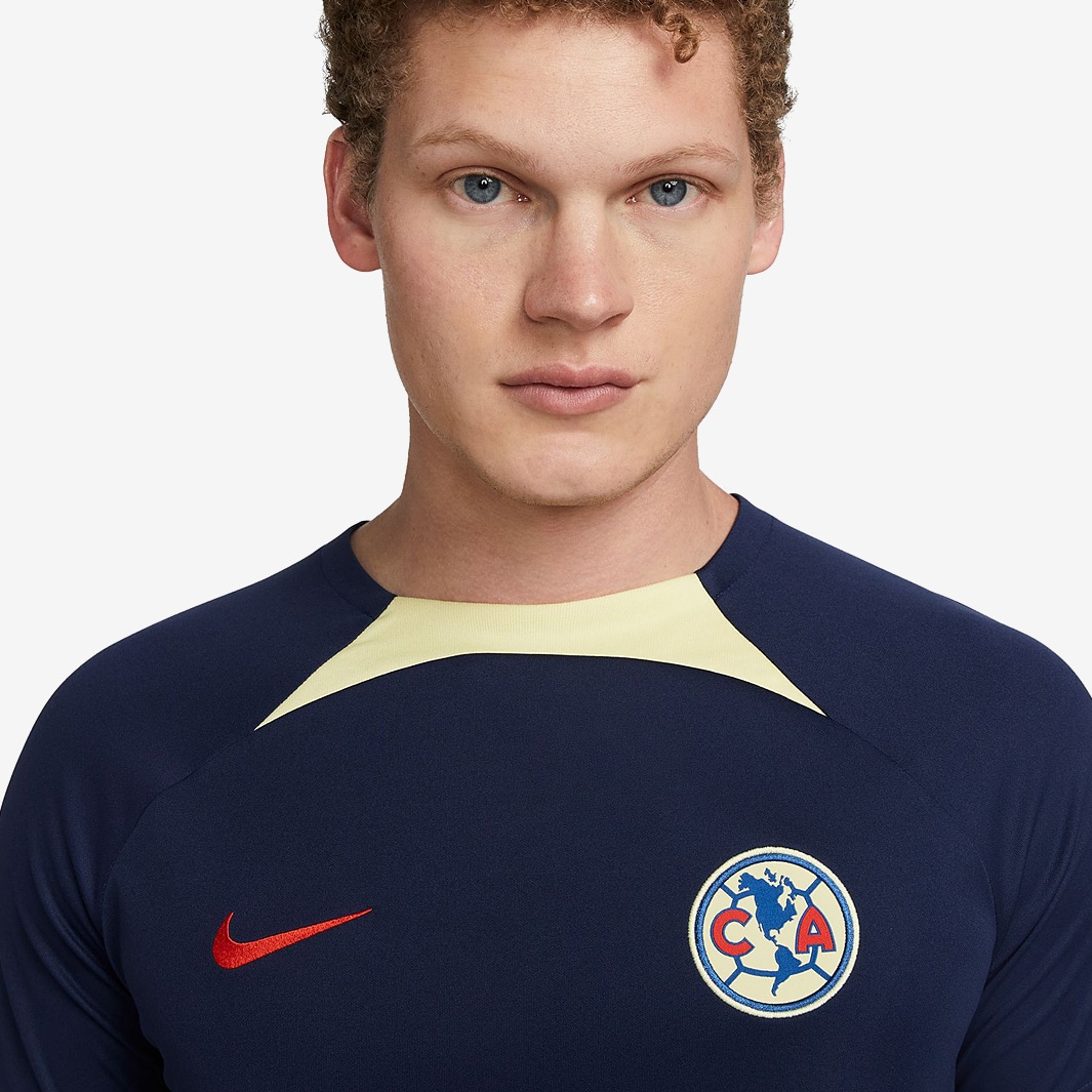 Nike クラブアメリカ サッカーシャツ Nike Club America 23/24 Dri-Fit Academy Pro SS Top - Midnight Navy