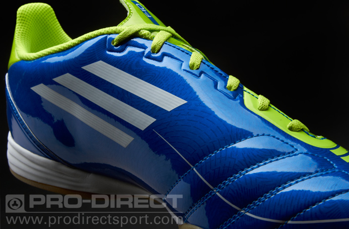 adidas - F10 Mens Indoor Boots - Blue/White/Slime | Pro:Direct Soccer