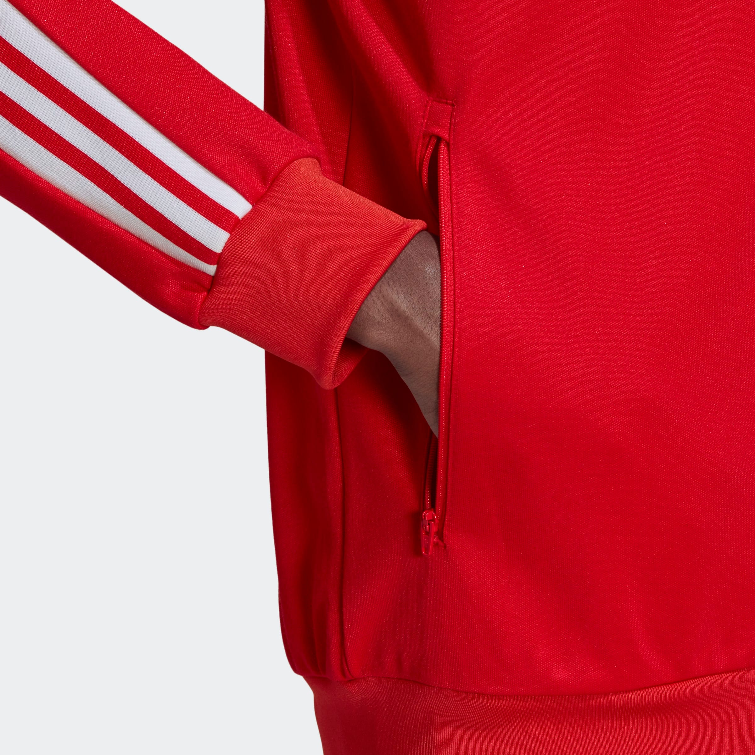 adidas Originals Beckenbauer Track Top - Vivid Red - Vivid Red - Mens ...
