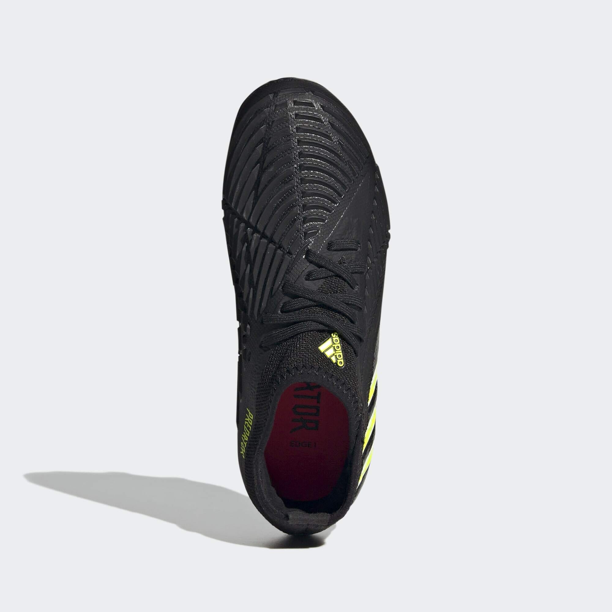 adidas Predator エッジ.1 FG コアブラック　ソーラーイエロー adidas Kids Predator Edge.1 FG - Core Black/Solar Yellow