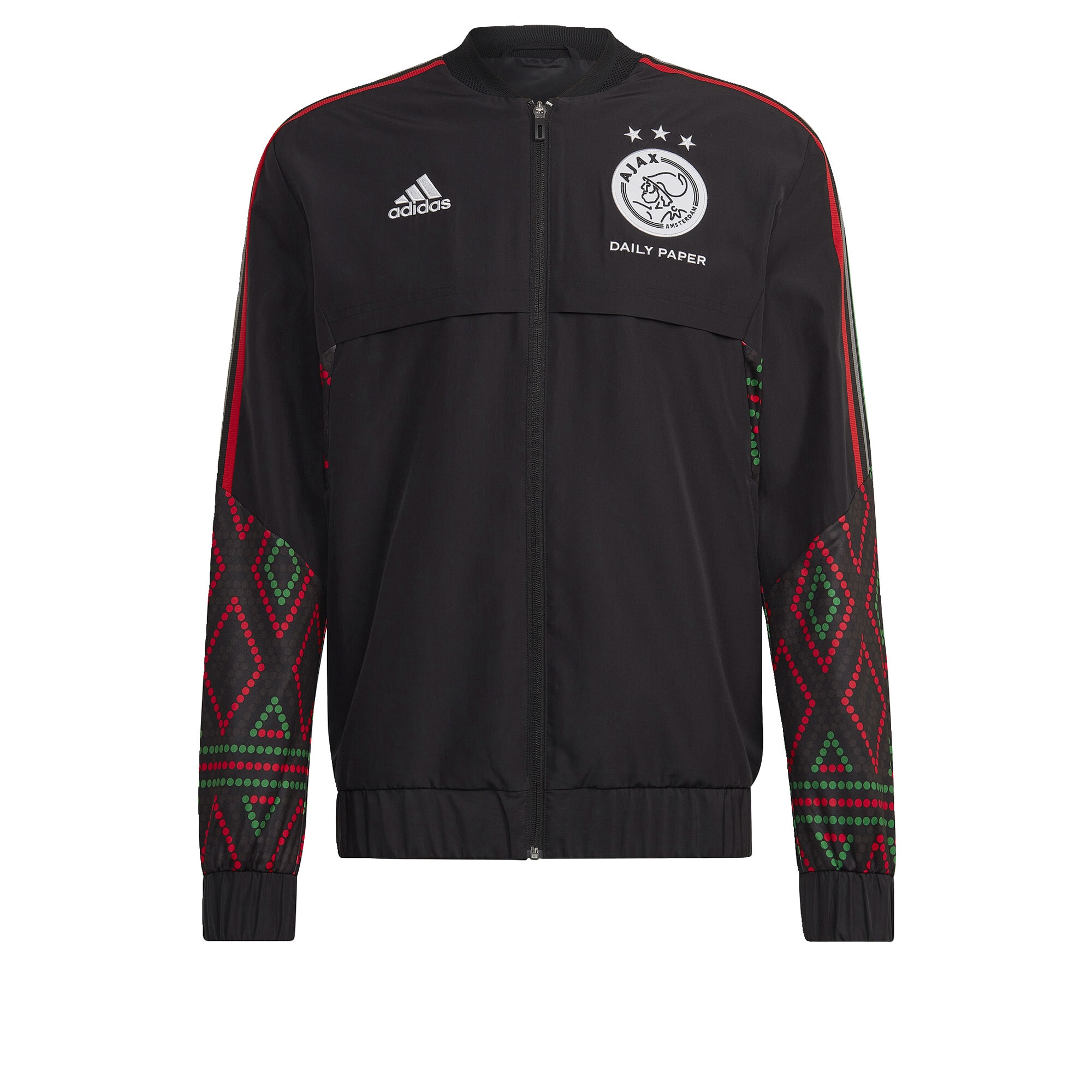 adidas Ajax 22/23 Anthem Jacket Black/White Mens Replica Pro