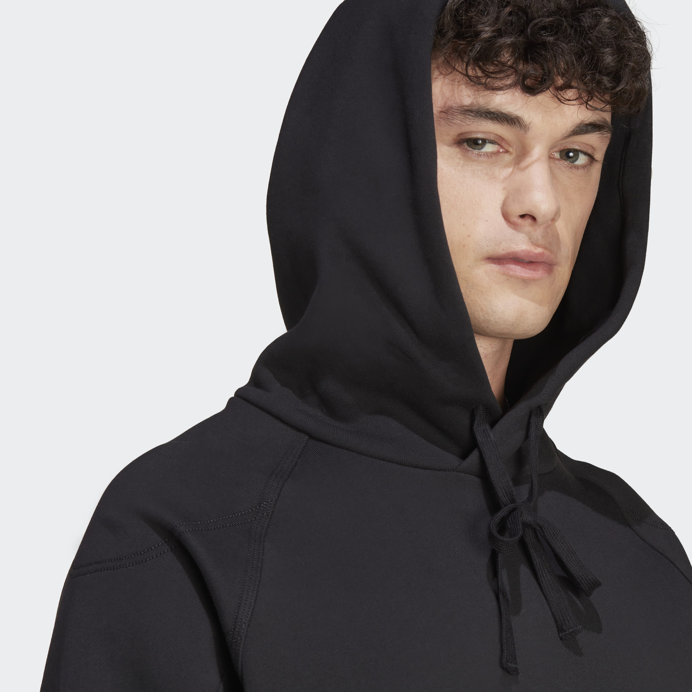 adidas Sportswear Lounge Fleece Hoodie Black Mens Clothing Pro