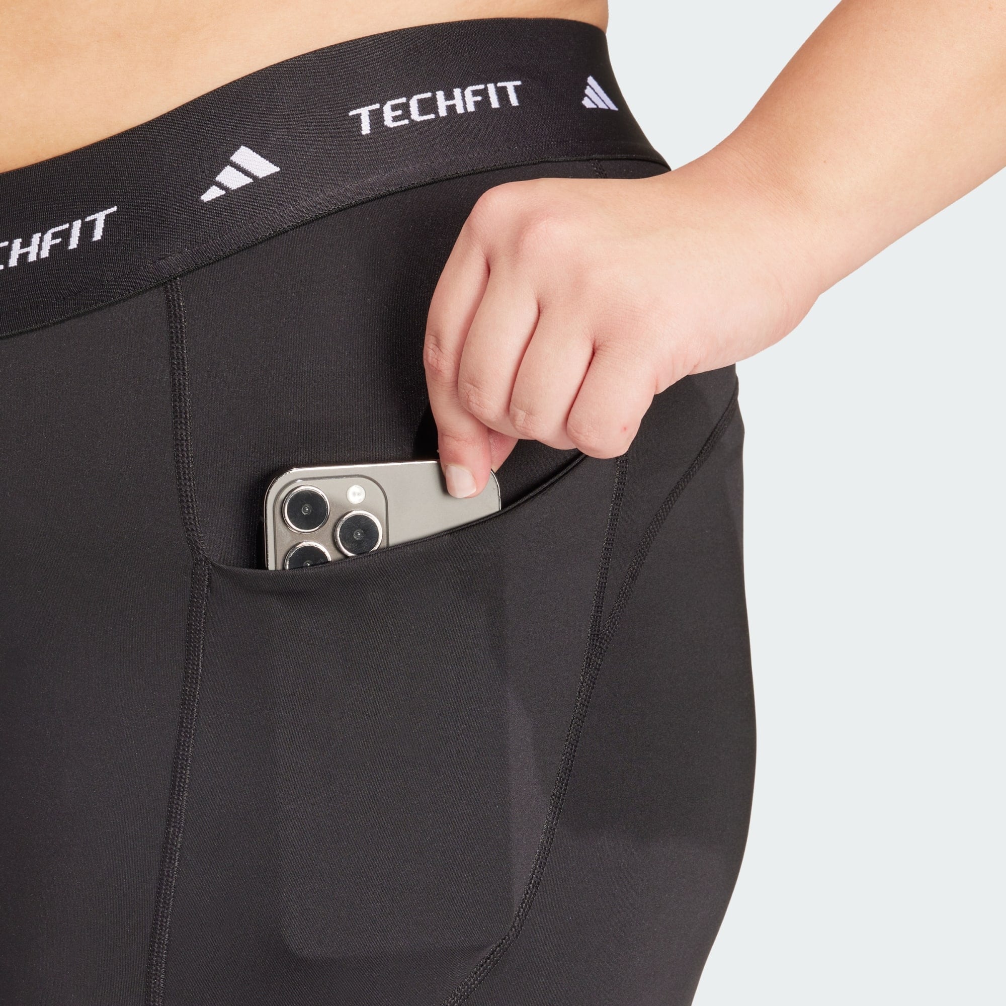 adidas Women Techfit Stash Pocket Full-Length Leggings (Plus Size