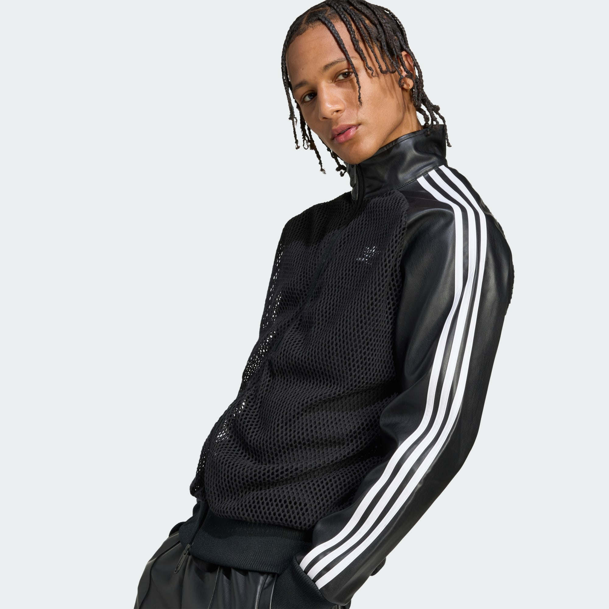 adidas x Jeremy Scott フェイクレザー メッシュ Track Top adidas x Jeremy Scott faux leather Mesh Track Top JY2016