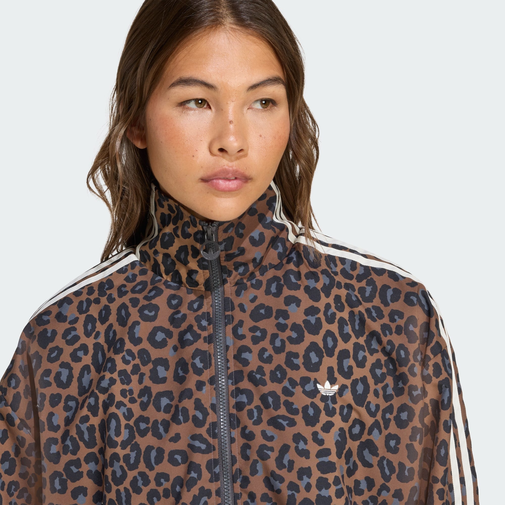 adidas Originals Womens Leopard Firebird Oversized Track Top