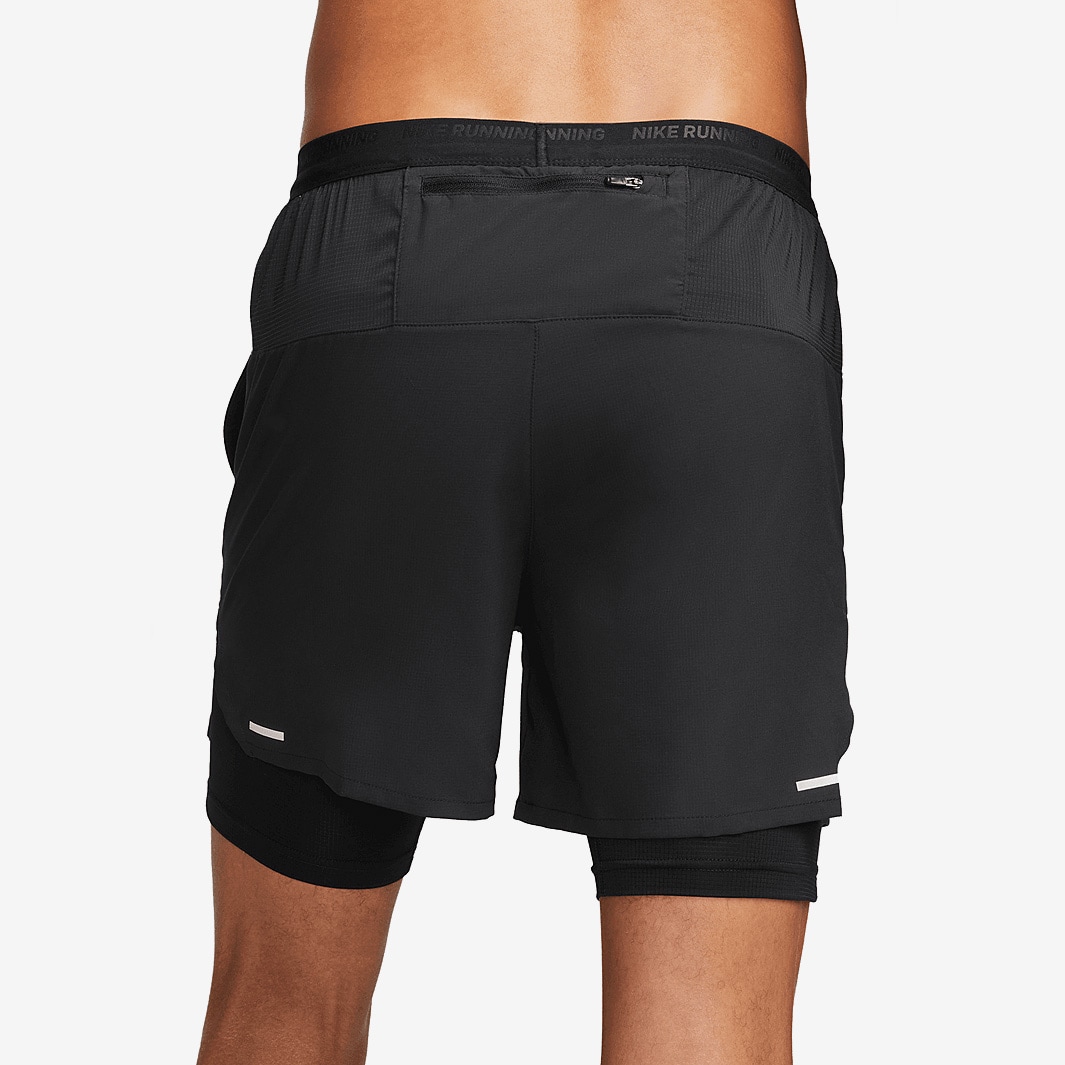 nike 2 in 1 shorts black