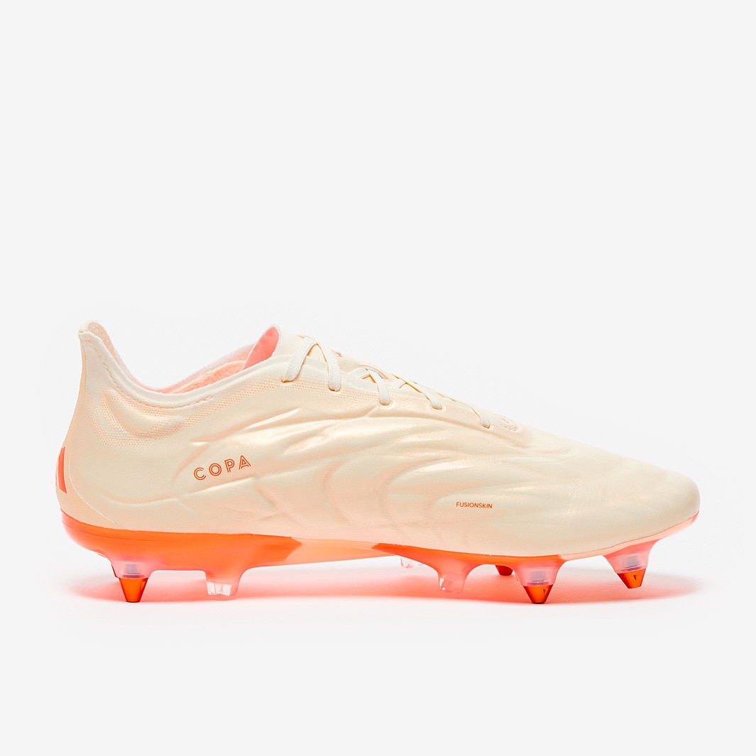 adidas Copa Pure.1 Soft Ground Boots Off White Team Solar Orange Off White Mens Shoes Pro Direct Soccer