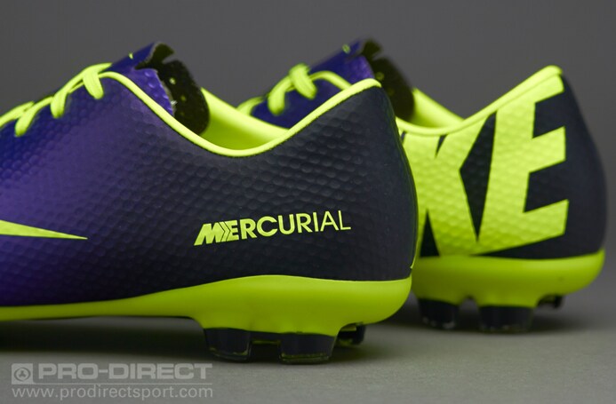 Botas de fútbol para - Tacos - Terreno Firme - Nike Mercurial Vapor IX Púrpura-Voltaje Soccer