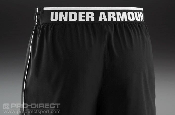 short Under Armour Mirage 8 inch - vetements football hommes - noir-blanc