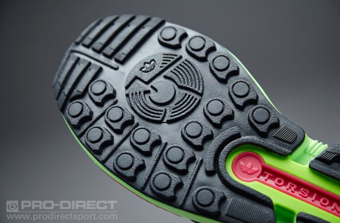 Mens Shoes - adidas Originals ZX Flux - Core Black / Solar Green