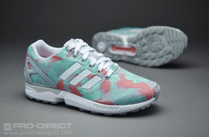 【m】 Womens Shoes - adidas Originals ZX Flux - Clear Onix / White