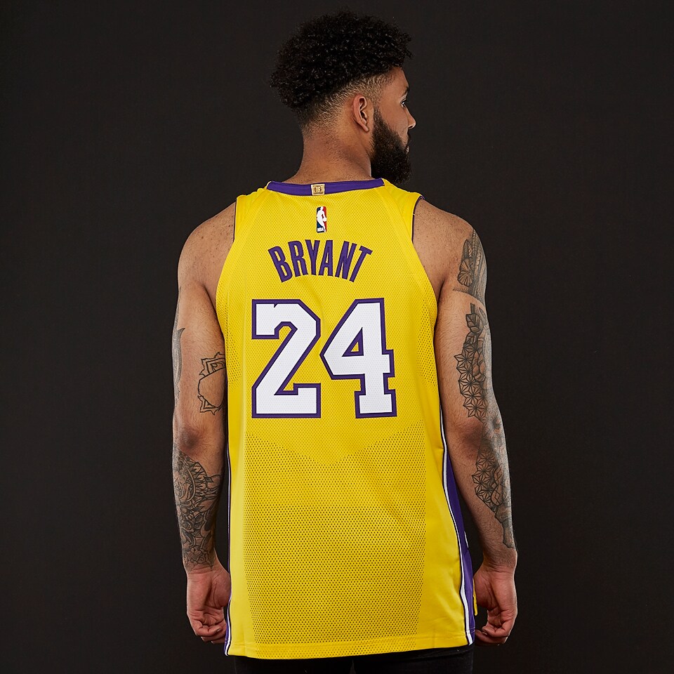 Kobe Bryant Los Angeles Lakers Nike Authentic Jersey Yellow - Icon Edition