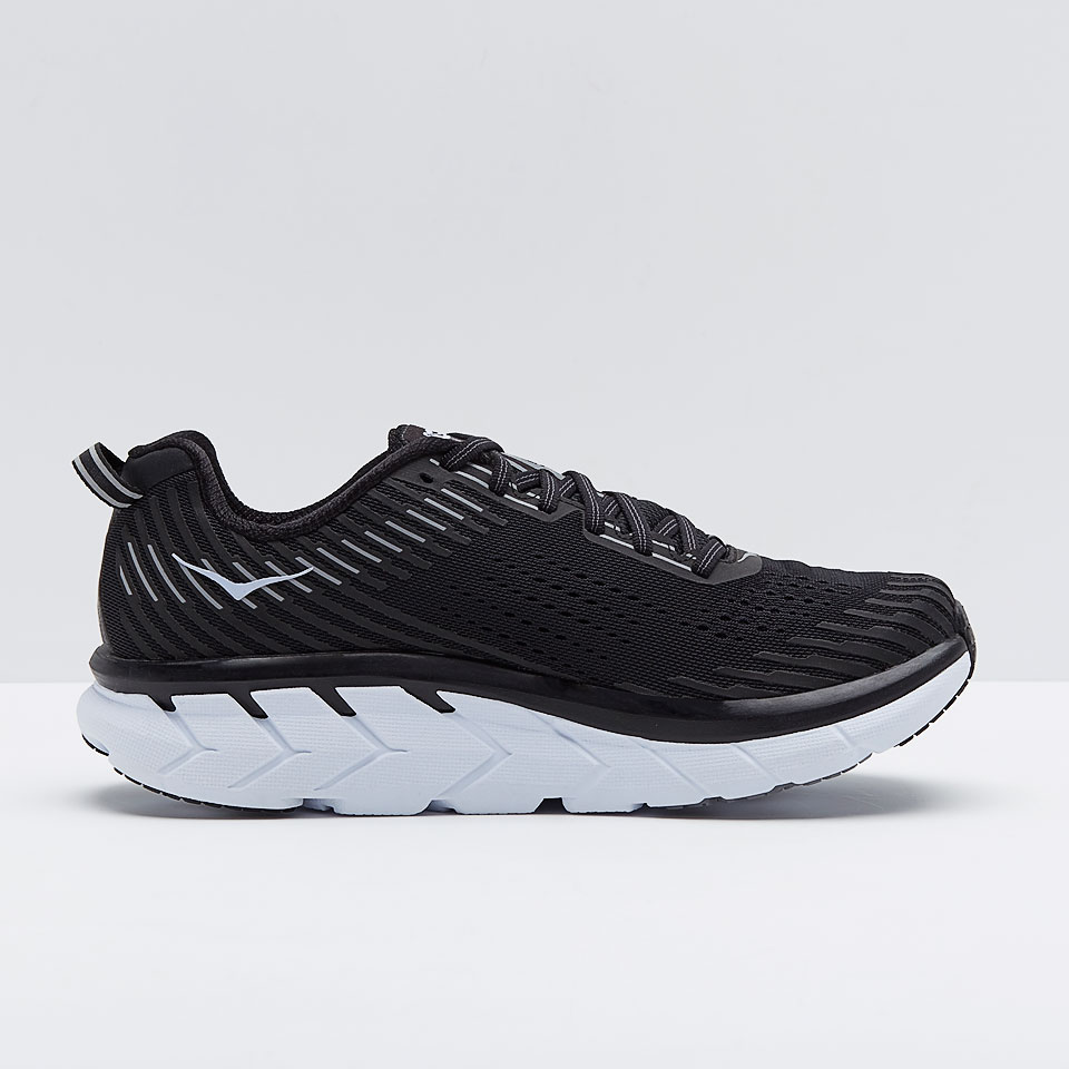 HOKA Clifton Black/White Mens Shoes Pro:Direct Running