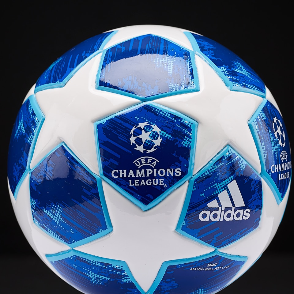 Pelotas y balones de - adidas Finale 18 Mini balón - Blanco/Azul/Azul Cyan/Azul - | Pro:Direct Soccer