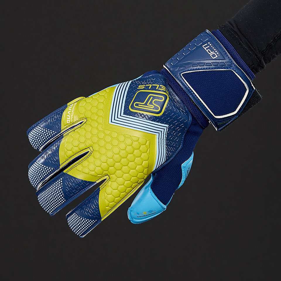 Gants De Baseball Jeunesse Stealz - Bleu, Rouge, Gris - Cuir Cabretta - Manchette Courte - Taille M