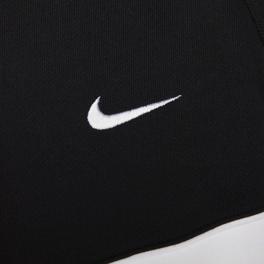 Nike Sportswear Swoosh Fleece 1/2-Zip Hoodie - Black/White - Tops ...