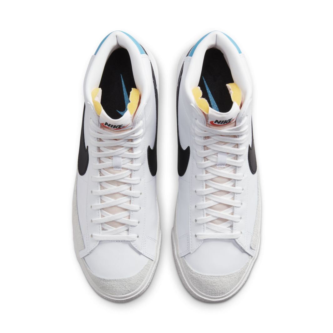 nike blazer mid 77 trainers in heritage white