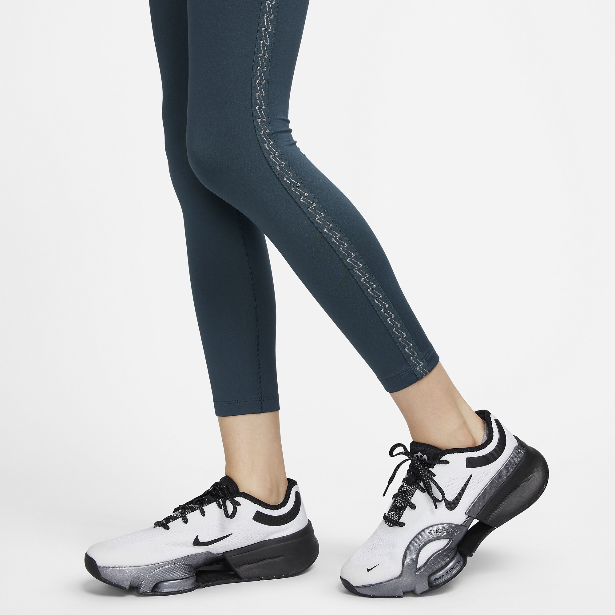 ★Nike★ Therma Fit One High Waist 78 Leggings W Black White Nike Therma-FIT One High-Waisted 7/8 Legging - Women's - Als.com