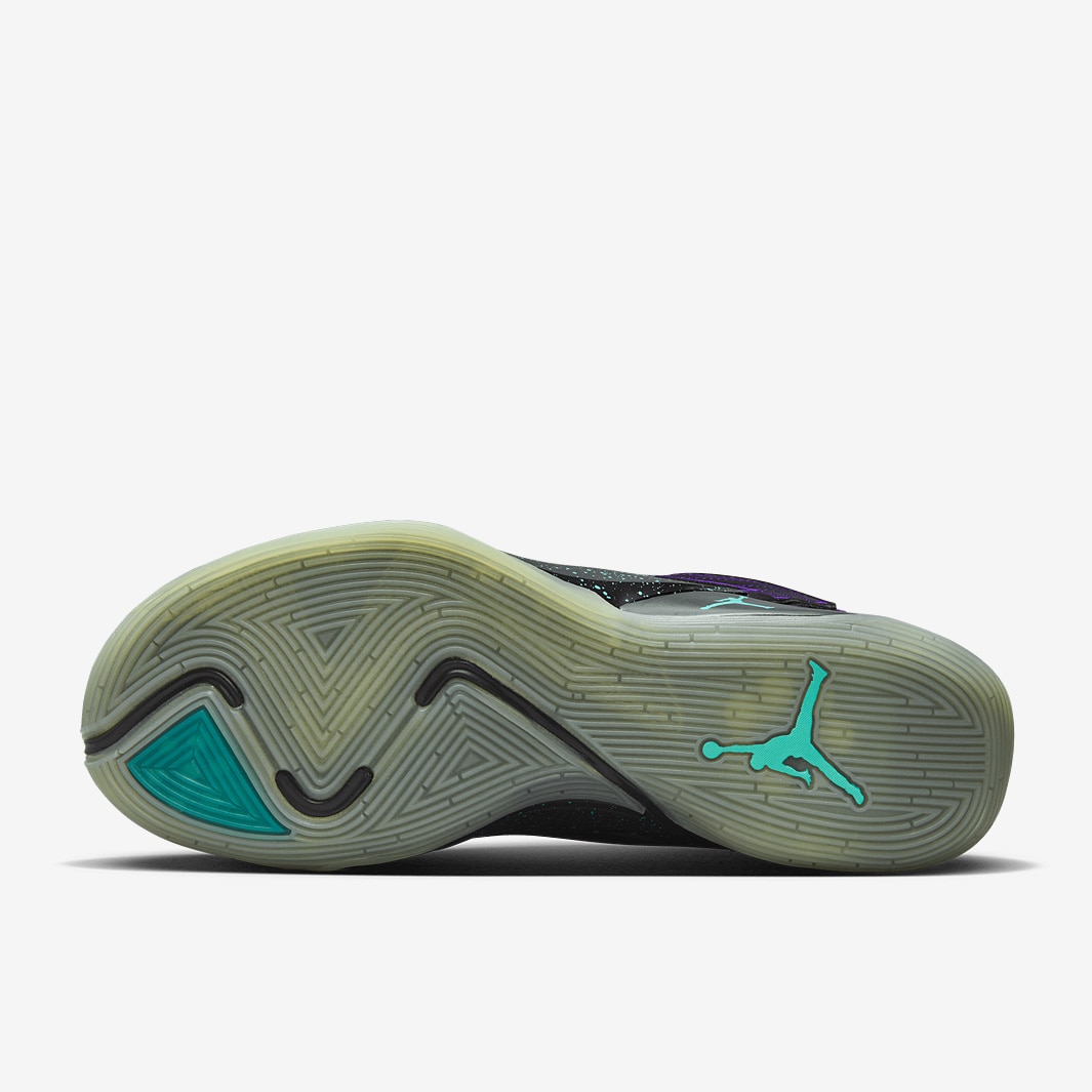 Jordan Luka Black/Glow/Grand Purple/Aurora Green Mens Shoes