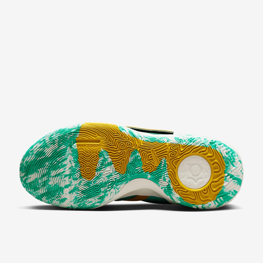 Nike KD Trey 5 X - Clear Jade/Geode Teal/Sail/Vivid Sulphur - Mens ...