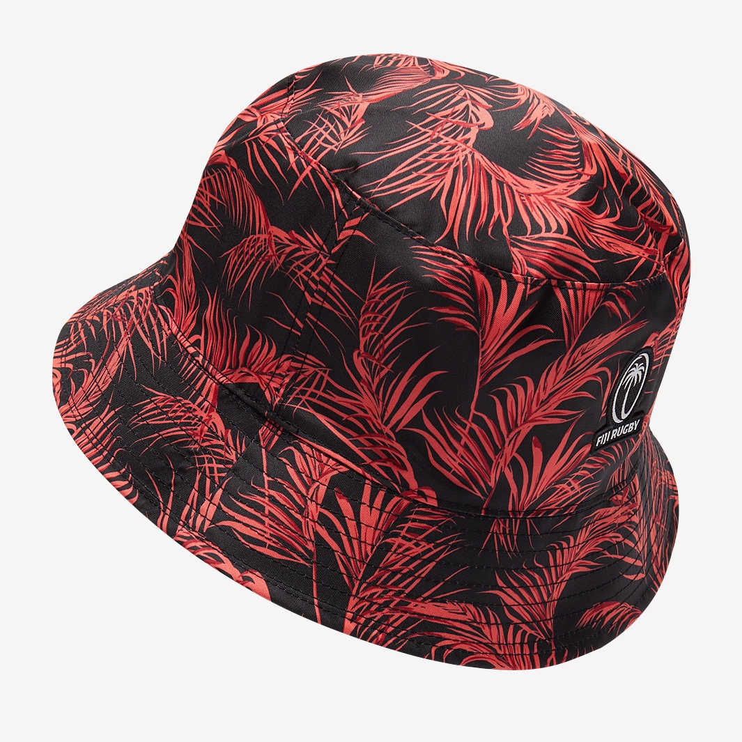 Fiji Rugby Bucket Hat by Nike 23/24 - Black & Red - World Rugby Shop