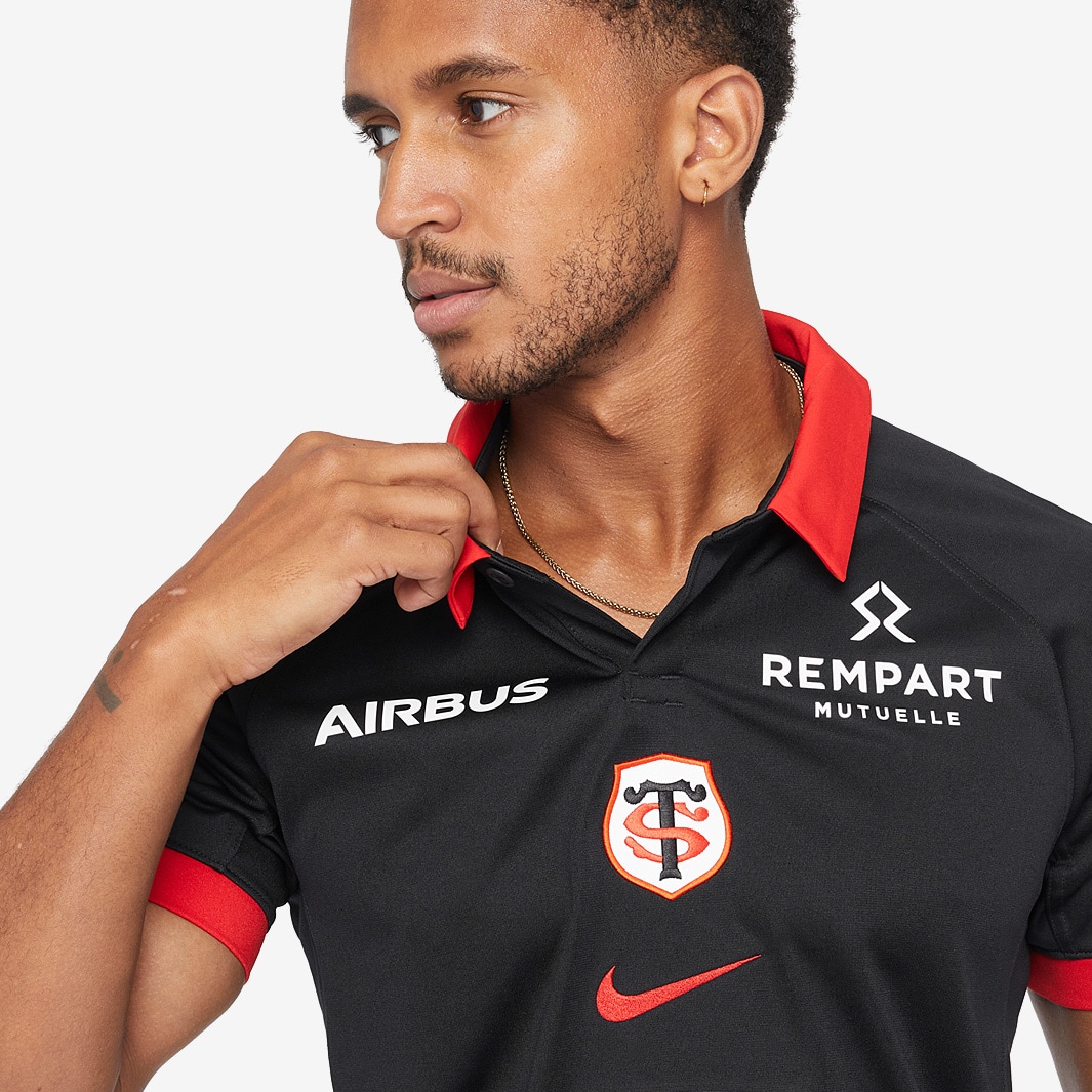 Nike Stade Toulousain 23/24 Replica Home Shirt - Black - Mens