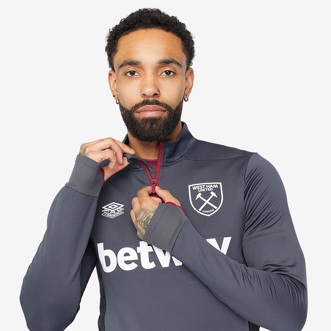 Umbro West Ham United 23/24 Mid-Layer Top - Carbon/Black/New