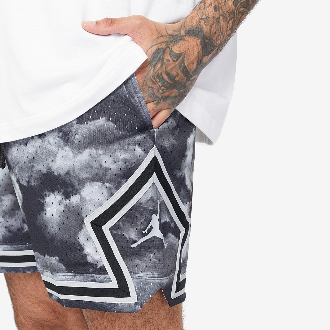 Jordan Diamond Shorts Grey Jordan Sport Dri-FIT AOP Diamond Shorts