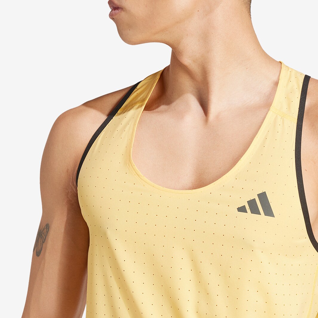 adidas adizero Singlet - Semi Spark - Mens Clothing | Pro
