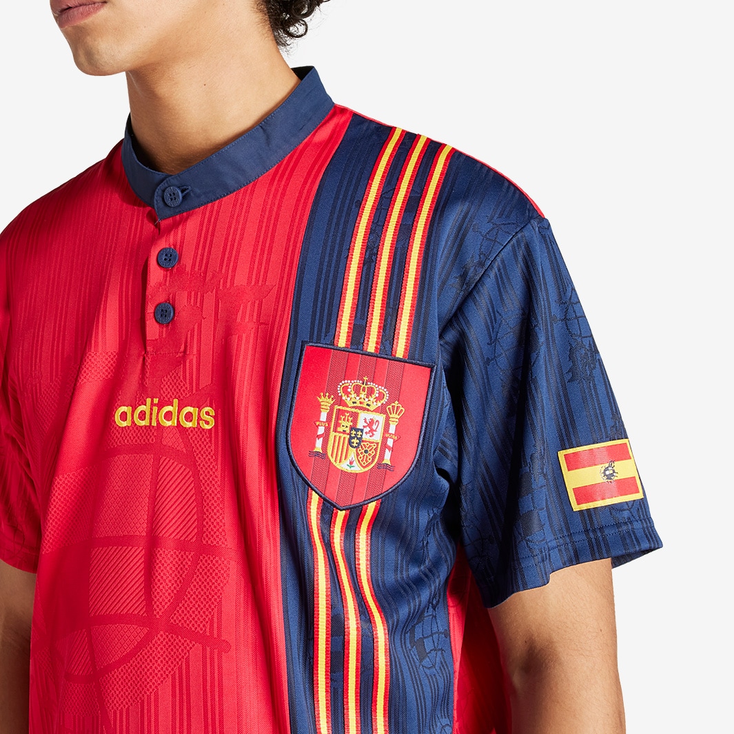 adidas originals Spain 1996 Home Shirt - Bold Red - Mens Clothing