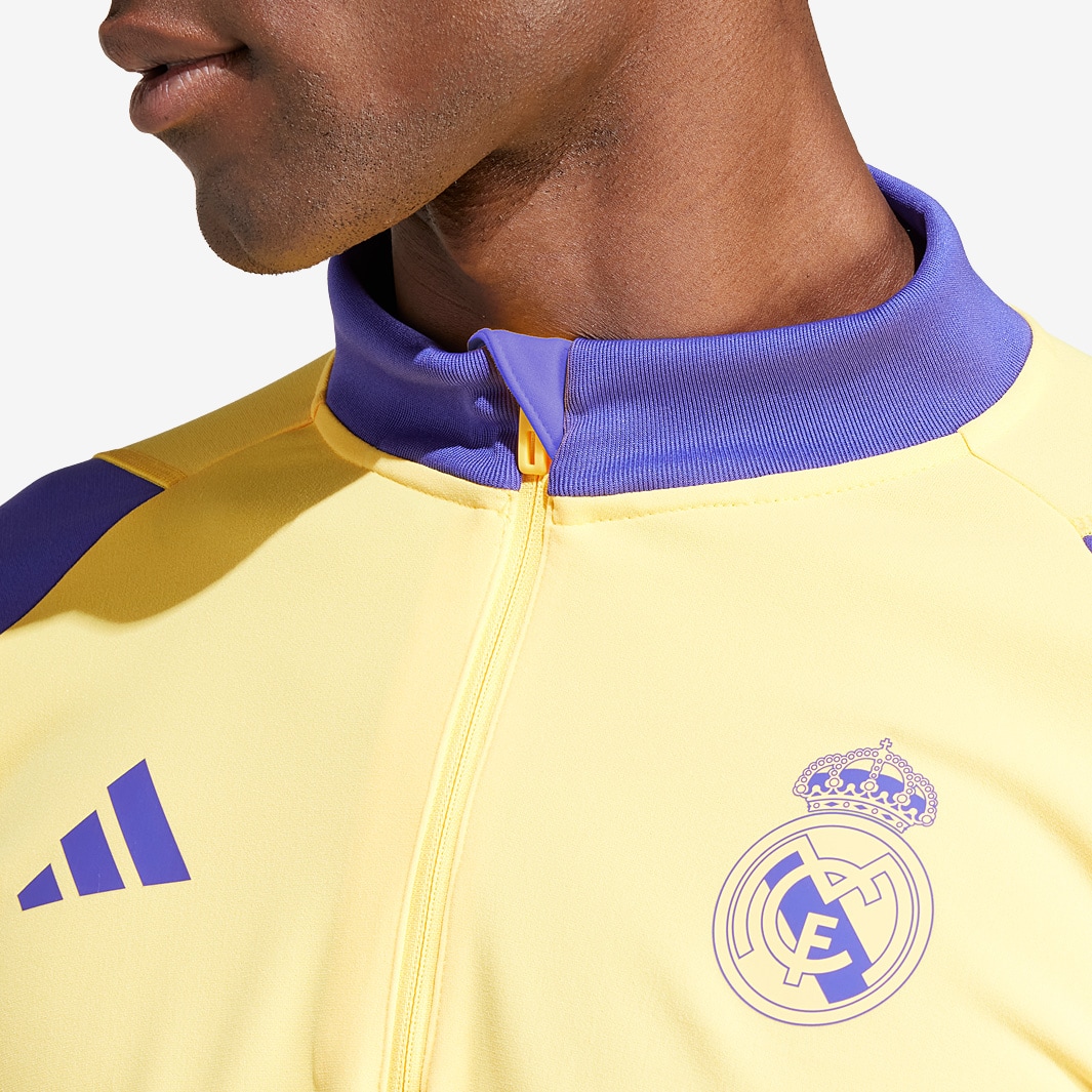 ◆adidas◆ Rugby Tee Yellow Purple adidas Originals Rifta logo striped rugby polo in yellow and