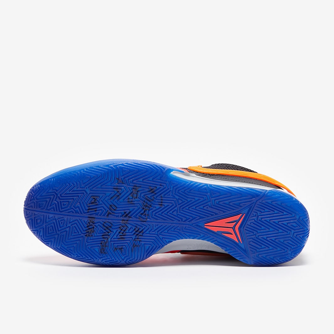 blue and orange basketball shoes