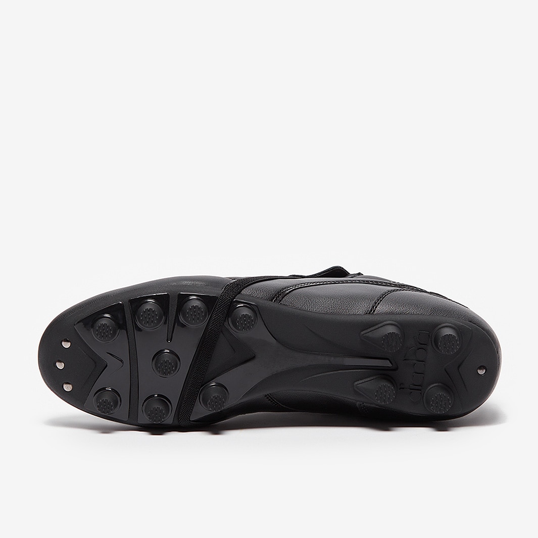 Diadora Brasil Classico Leather FG - Black/Black - Adult Boots |