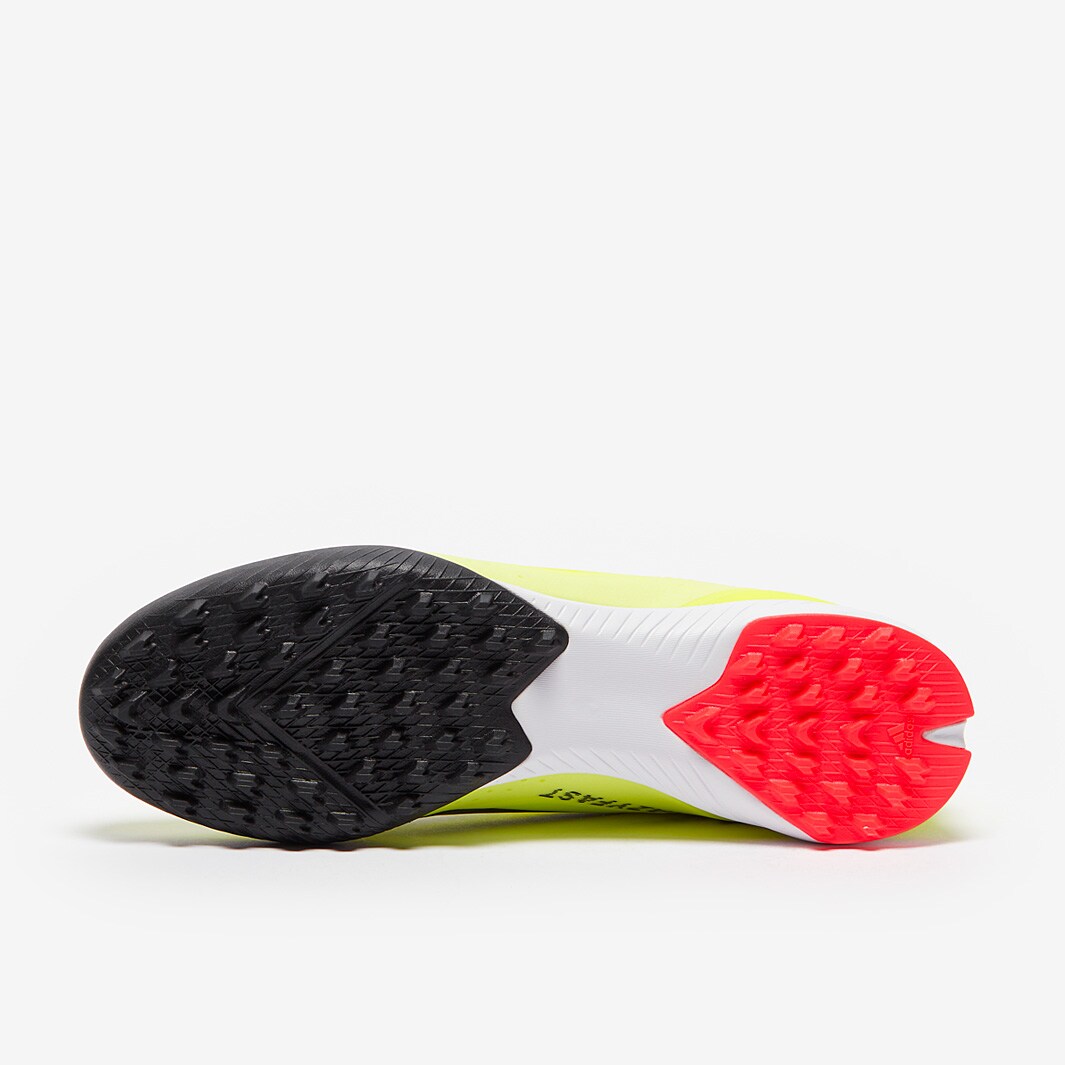 未使用　X CRAZYFAST LEAGUE TF 9 US イエロー/ブラック adidas X Crazyfast League Laceless Turf - Team Solar Yellow