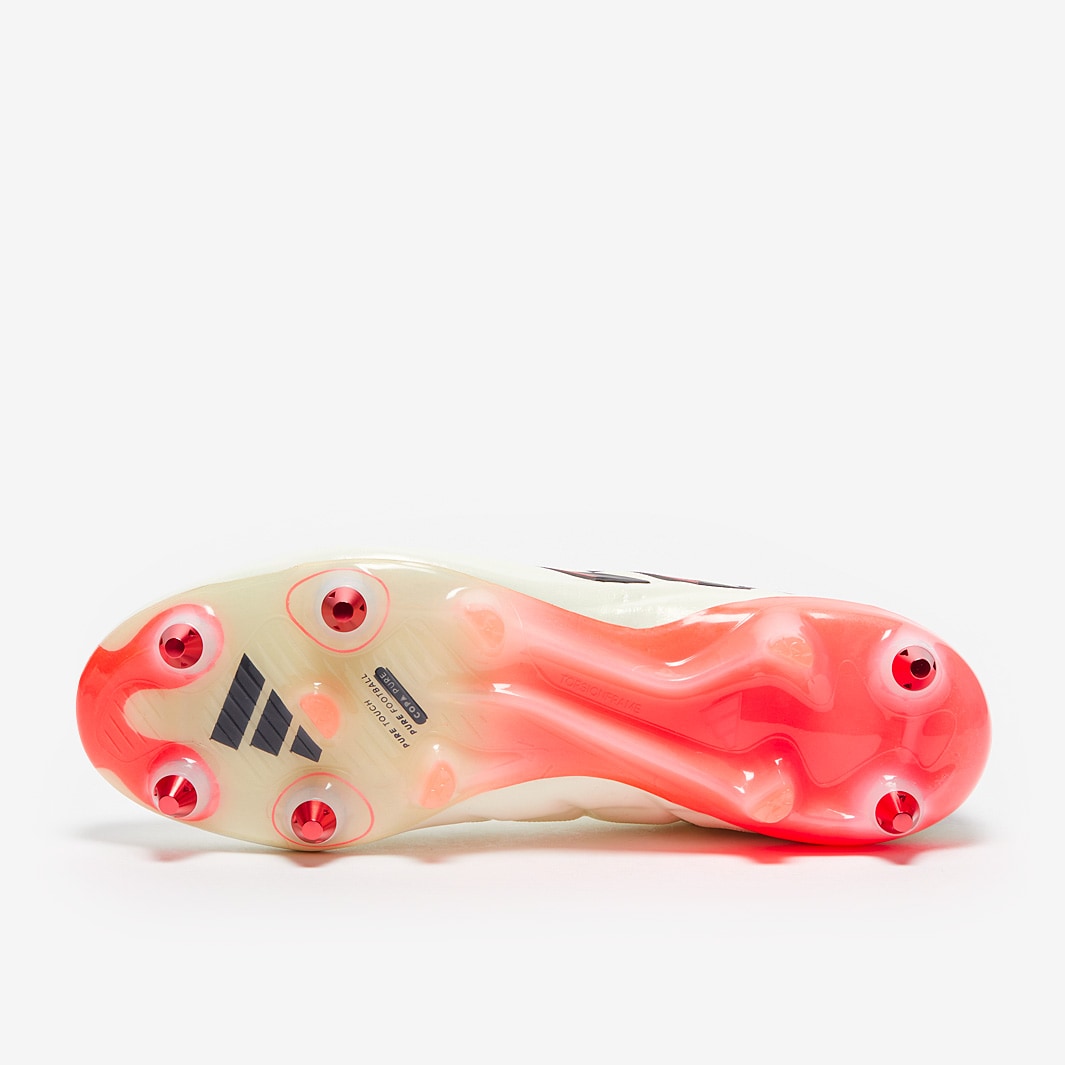 adidas Copa Pure 2 Elite SG - Marfil/Negro/Rojo - Botas para
